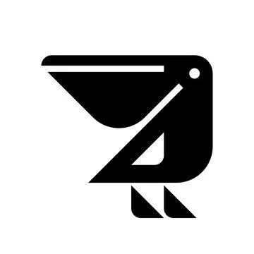 Pelican logo Stock Illustration