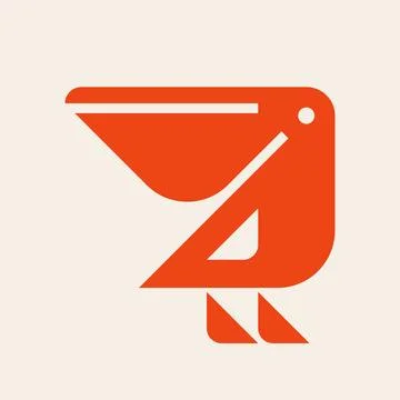 Pelican logo Stock Illustration