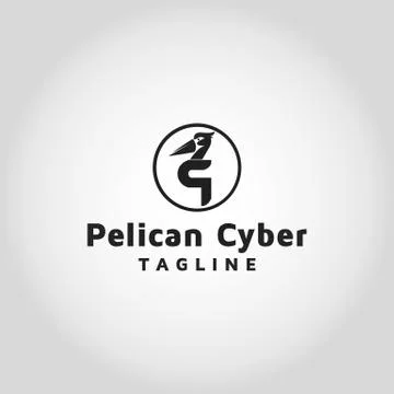 Pelican vector logo design template inspiration Stock Illustration