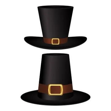 Peligrin set caps on a white background Stock Illustration