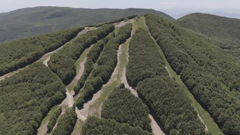 Pelion Ski resort in the summer Stock Footage 288728475