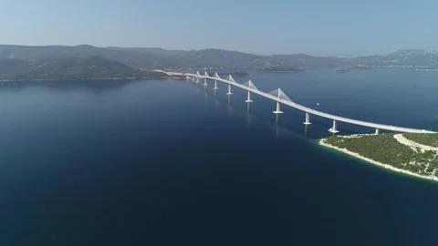 Peljesac Bridge 01 Stock Footage 241446851