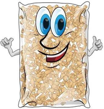 Pellet bag isolated Stockillustratie