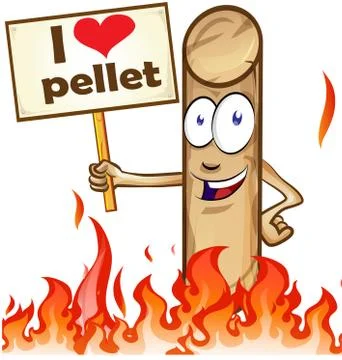 Pellet cartoon Stock-Illustration