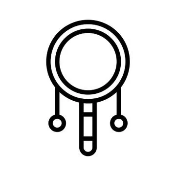 Pellet drum vector, Chinese lunar new year line icon Stock Illustration