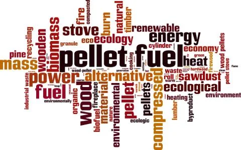 Pellet fuel word cloud Stock Illustration