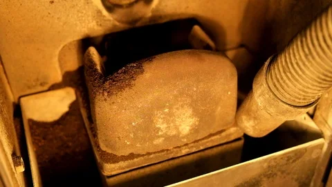 Pellet stove clean Stock Footage 88636002