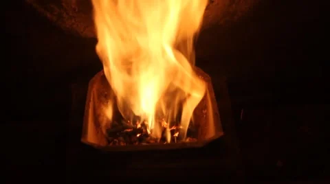 Pellet stove  Stock Footage 1029570