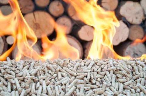 Pellets- Biomas Stock Photos
