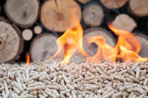 Pellets- Biomas Stock Photos