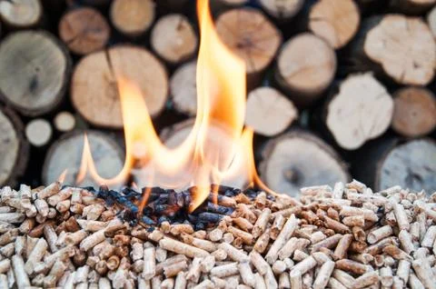Pellets-Biomass Stock Photos