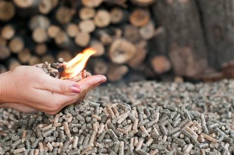 Pellets- biomass Stock Photos