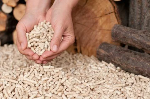 Pellets- biomass Stock Photos