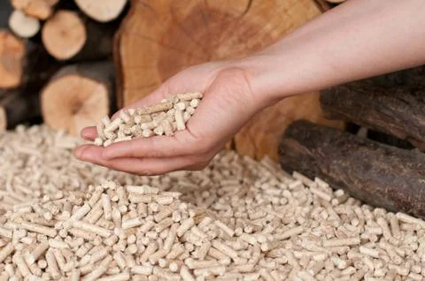 Pellets- biomass Stock Photos