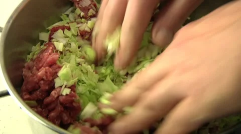 Pelmeni condiment. Stock Footage 10047483