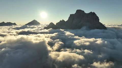 Pelmo above the clouds part three Video stock 275894699