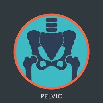PELVIC logo vector Stock Illustration