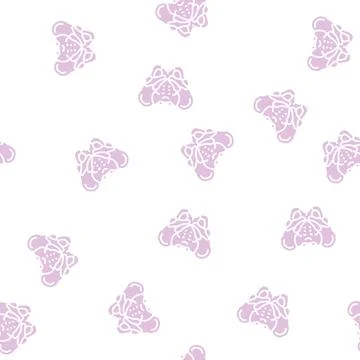 Pelvis bone glyph seamless pattern Illustrazione stock