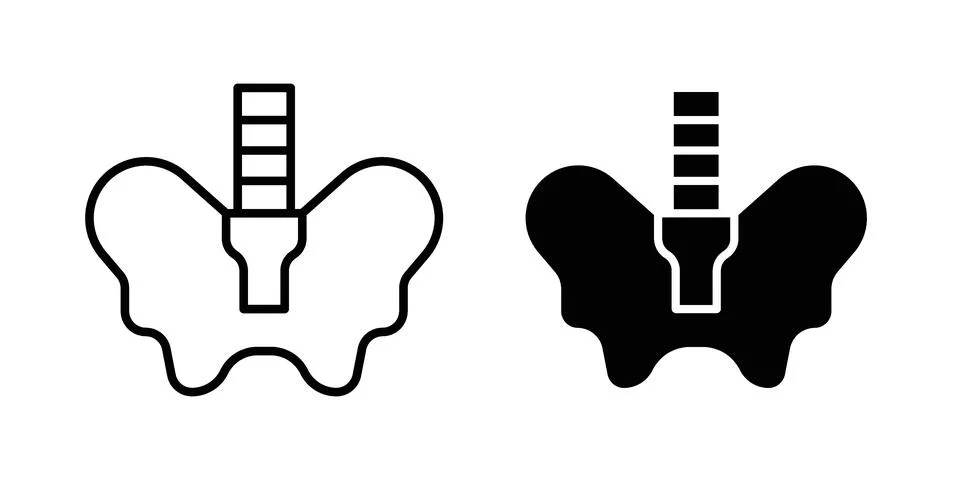 Pelvis icon vector design. EPS10 Stock Illustration