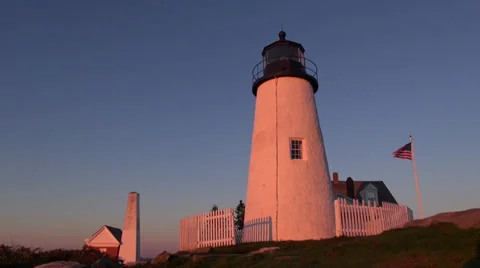 Pemaquid Lighthouse, Maine 스톡 동영상 34204291
