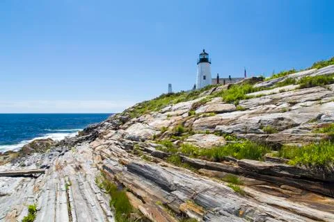 The Pemaquid Point lighthouse Foto stock