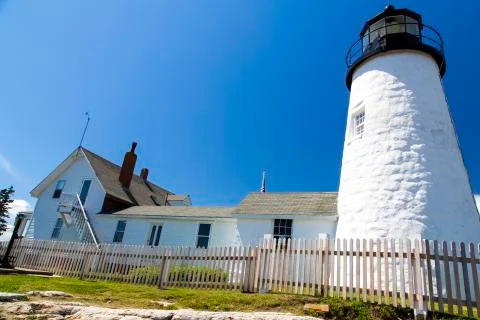 The Pemaquid Point lighthouse Stock Photos