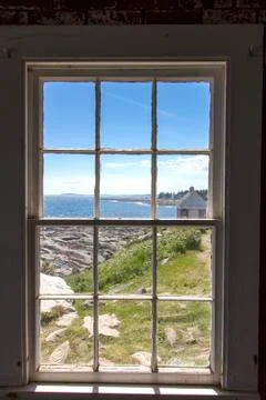 The Pemaquid Point lighthouse Stock Photos