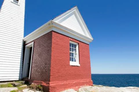 The Pemaquid Point lighthouse Stock Photos