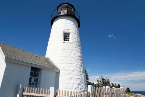 The Pemaquid Point lighthouse Stock Photos