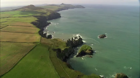 Pembrokeshire Coastline 스톡 동영상 65200428