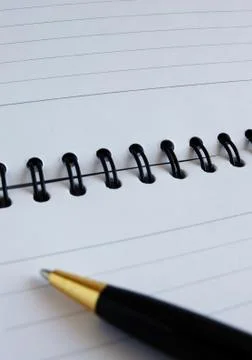 Pen and Notebook Stock Photos