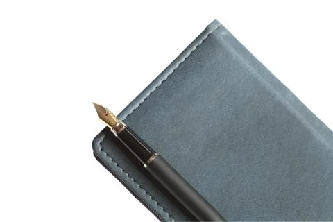 Pen and notebook Stock Photos