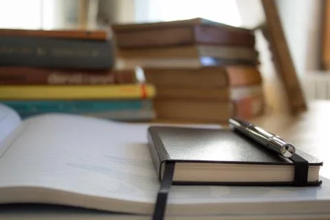 Pen and Notebook 스톡 사진