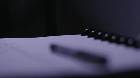 Pen and a notepad. Stock Footage 336587960