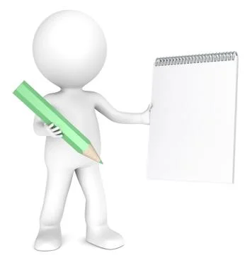 Pen and Paper. Stock Illustration