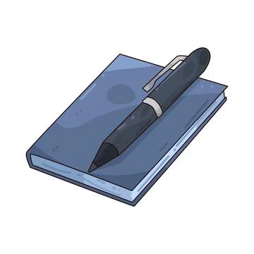 Pen on book illustration Stock Illustration