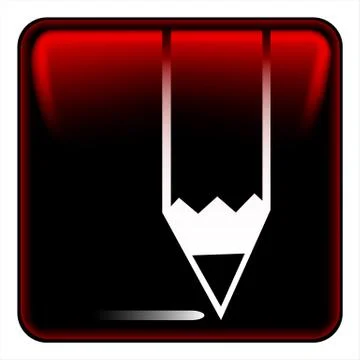 Pen button Stock Illustration