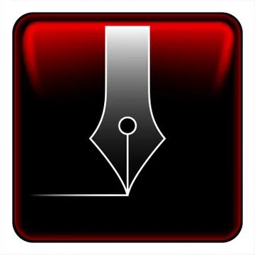 Pen button Stock Illustration