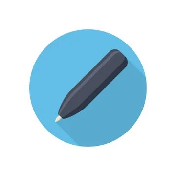 Pen colored icon Stock Illustration