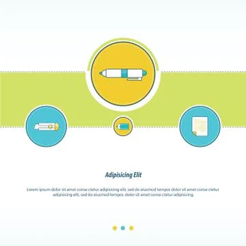 Pen Concept  design Stock Illustration