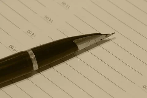 Pen diary Stock Photos