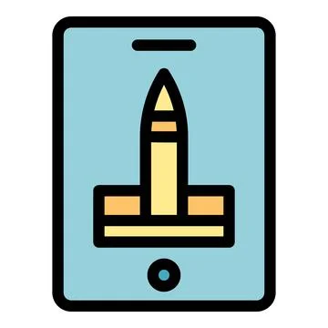 Pen digital icon vector flat Stock Illustration
