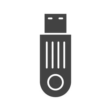 Pen Drive icon vector image. Illustrazione stock