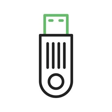Pen Drive icon vector image. Stock Illustration