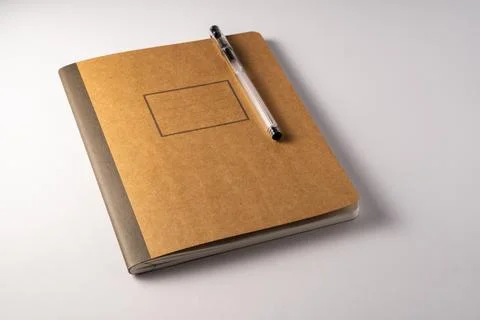 Pen excersise book taking notes Stock Photos