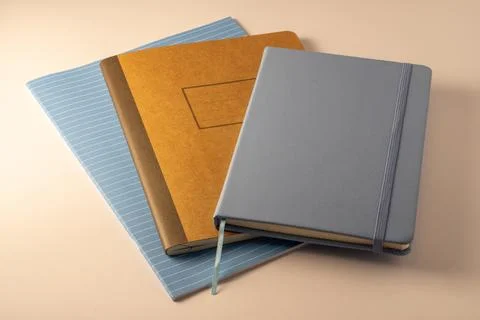 Pen excersise book taking notes Stock Photos