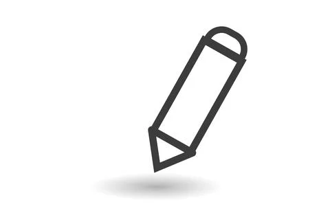 Pen flat icon Stock Illustration