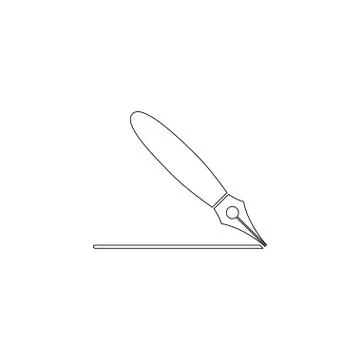 Pen. flat vector icon Stock Illustration