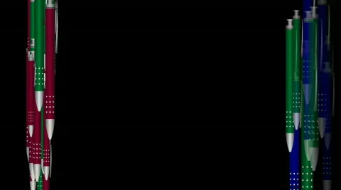 Pen float Stock Footage 717990