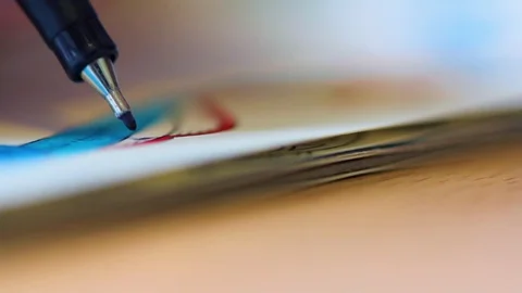 Pen Stock Footage 88437036